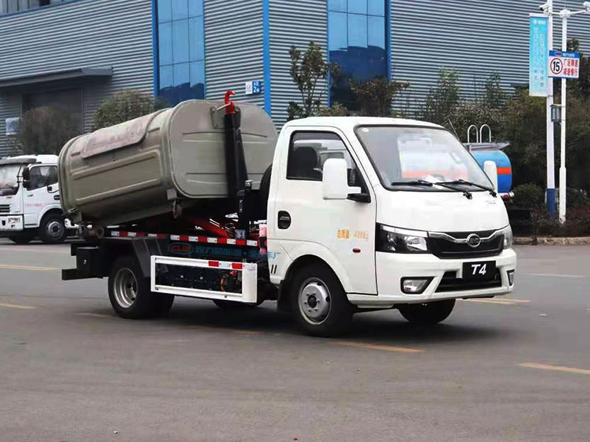 純電動比亞迪T4車廂可卸式垃圾車